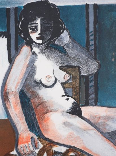 Roger CRUSAT (1917-1994)
Nu au salon, 1973
Lithographie...