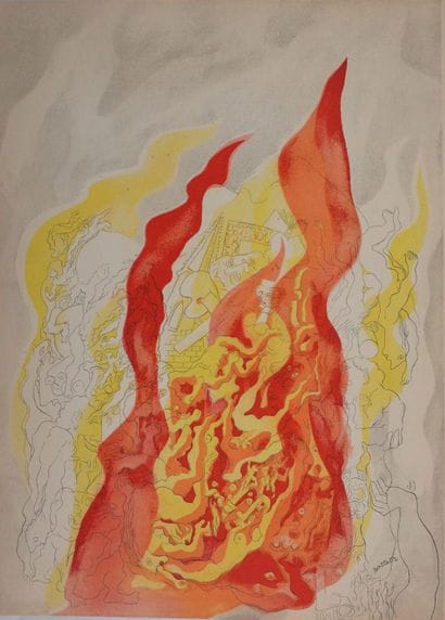 Abraham RATTNER (1893-1978)
Le feu purificateur,...