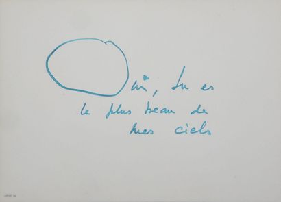 Georges MATHIEU (1921–2012)
Handwritten letter,...