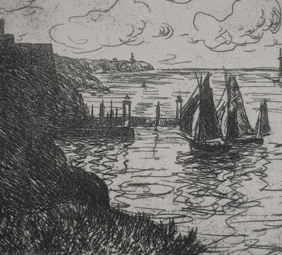 Maxime MAUFRA (1861–1918) 
Leaving the Harbor,...
