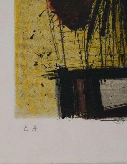 Bernard BUFFET (1928-1999)
Les soucis, 1966
Lithographie...