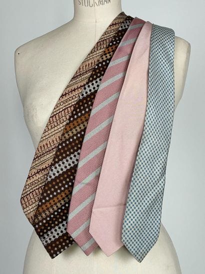 Set of five Jean RISSER and Arthur&Fox silk...