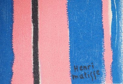 After Henri MATISSE (1869-1954)
Portrait...