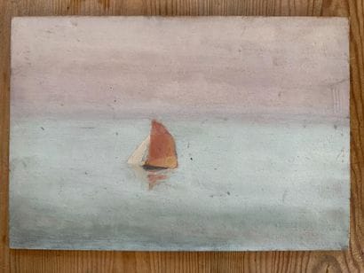 École naïve du XXème siècle 
Bateau par ciel...
