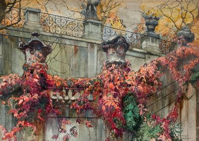 Charles CERNY (1892-1965)
ESCALIER DU PARC...