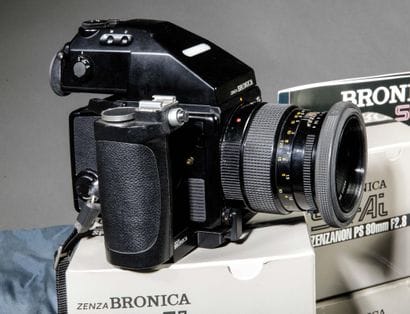 Bronica photography kit.
In a bag with documents...