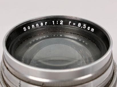Carl Zeiss Jena Sonnar 2/8.5 cm lens, No....