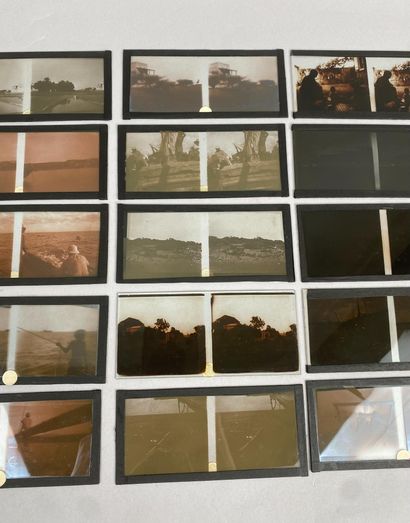 Gelatin-silver bromide plates featuring La...