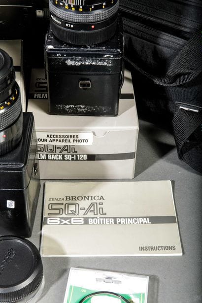 Bronica photography kit.
In a bag with documents...