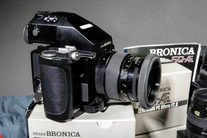 Bronica photography kit.
In a bag with documents...