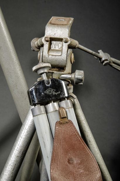 Set of four tripods, including a Gitzo No....