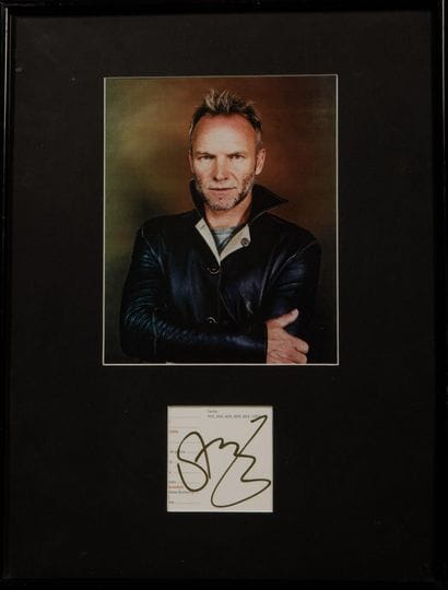STING (1951-)
Autographed photograph by the...