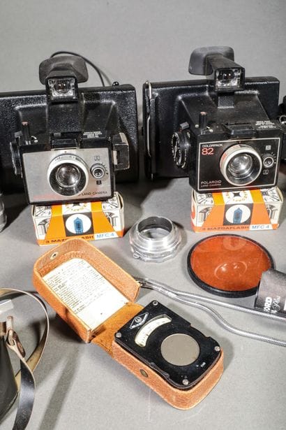 Set of five assorted cameras, as-is. Fujica...
