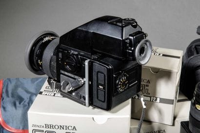 Bronica photography kit.
In a bag with documents...