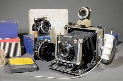 Linhof photographic kit. In a “Super Technika...