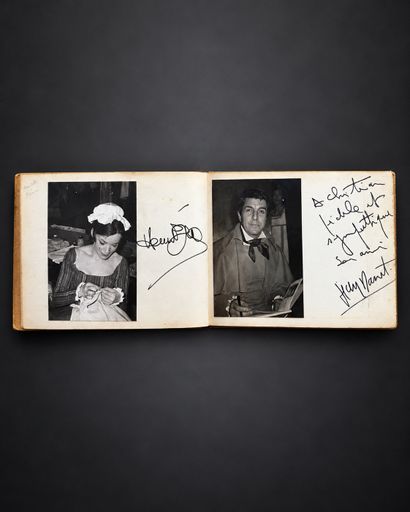 Album containing autographs and various photos,...
