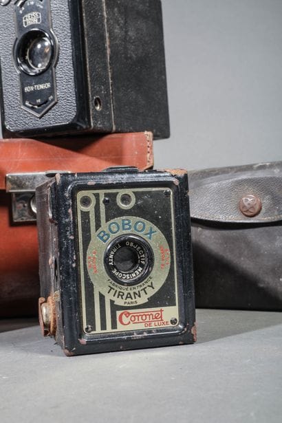 Set of three assorted cameras in their current...