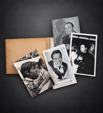 Album containing autographs and various photos,...