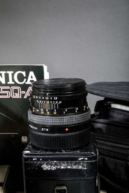 Bronica photography kit.
In a bag with documents...