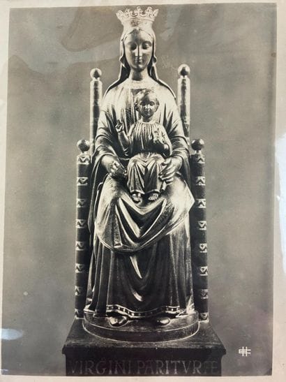 A collection of photographs and prints depicting...