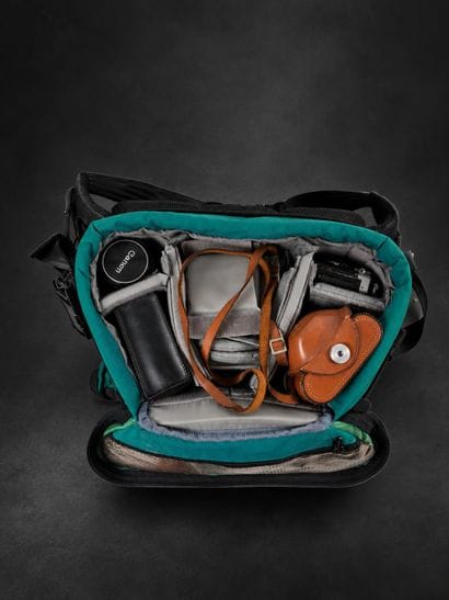 In a Lowepro bag, a substantial collection...