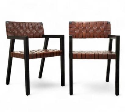 Olivier DE SCHRIJVER (1958)
Paire de fauteuils...