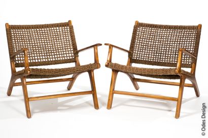 Olivier DE SCHRIJVER (1958)
Paire de fauteuils...