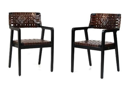 Olivier DE SCHRIJVER (1958)
Paire de fauteuils...