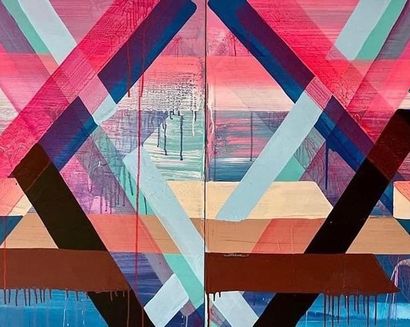 Maya HAYUK (1969) - USA
Hash TAG - acrylique...