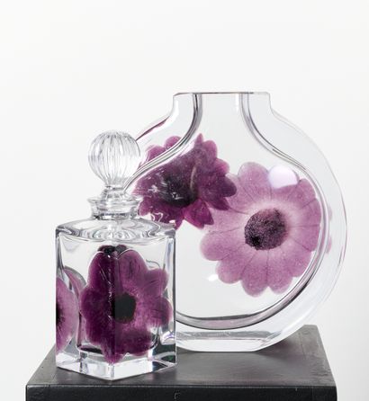 Daum France
Pied de lampe ou vase et bouteille...