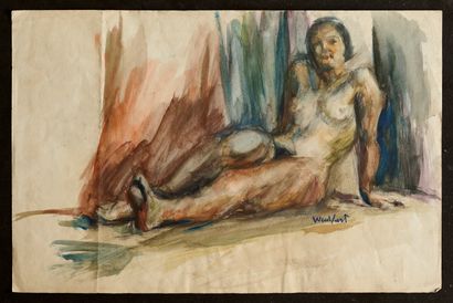 Marius WOULFART (1905-1991)
Jeune femme nue...
