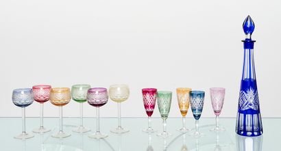 Verre irisé - Manufacture inconnue
5 flutes...