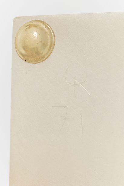 Monogrammed A.L.
Plexiglass sculpture. 32...
