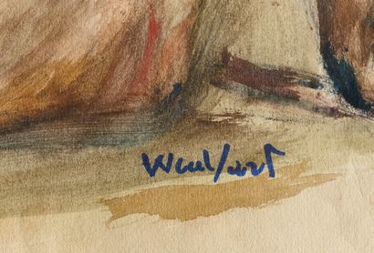 Marius WOULFART (1905-1991)
Jeune femme nue...