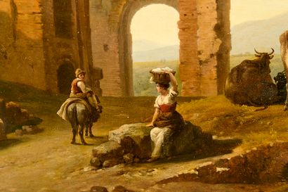 Italie début XIXe - Peintre ruiniste
Deux...