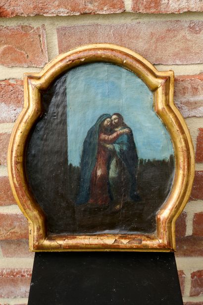 Ecole italienne ou espagnole XVIIIe
Le baiser...