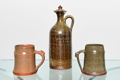 Jugendstil
1 bouteille et deux chopes en...