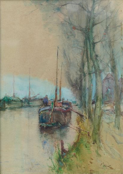 Charles Célestin JACQUET
(1841-1921)
Barge...