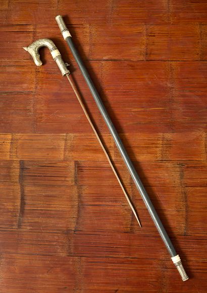 Canne épée hippocéphale
Canne épée à pommeau...