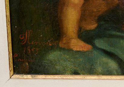 André HENNEBICQ ((1836-1904)
Virgin and Child,...