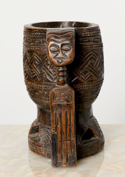 Tribal art - Congo - KUBA ethnic group.
Wooden...