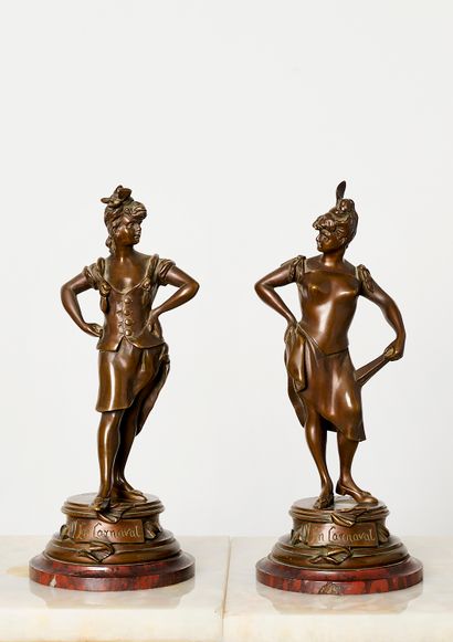 Antoine NELSON (1849-1910)
En Carnaval. Pair...