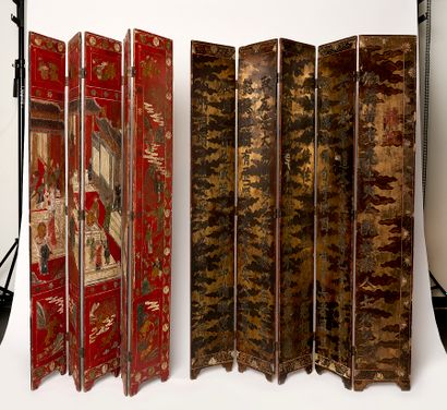 China , QING era
Important double-sided ten-panel...