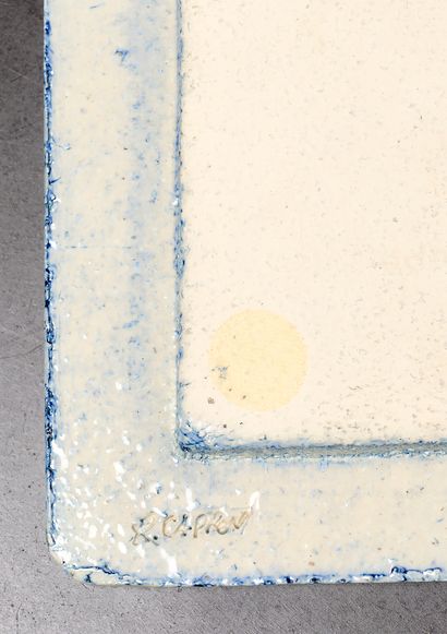 Roger CAPRON (1922-2006)
Stoneware tile with...
