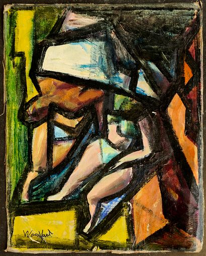 Marius WOULFART (1905-1991)
Cubist nude....