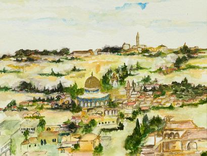 Mika GINZBURG (ca 1930)
View of Jerusalem....