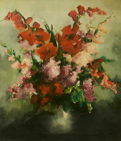 Richard LYNA (XXe)
Bouquet aux glaïeuls....