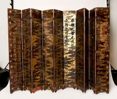 China , QING era
Important double-sided ten-panel...