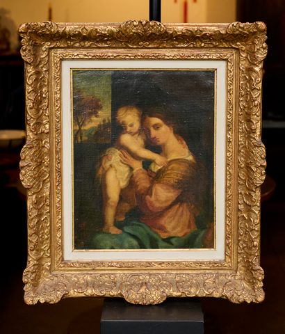 André HENNEBICQ ((1836-1904)
Virgin and Child,...