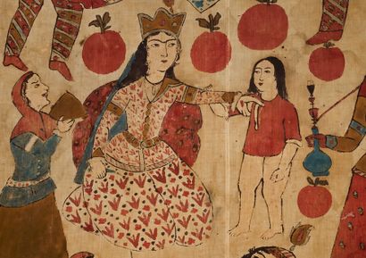 Hajji ABDULLAH (XIXth) - Iran- Qajar art-...